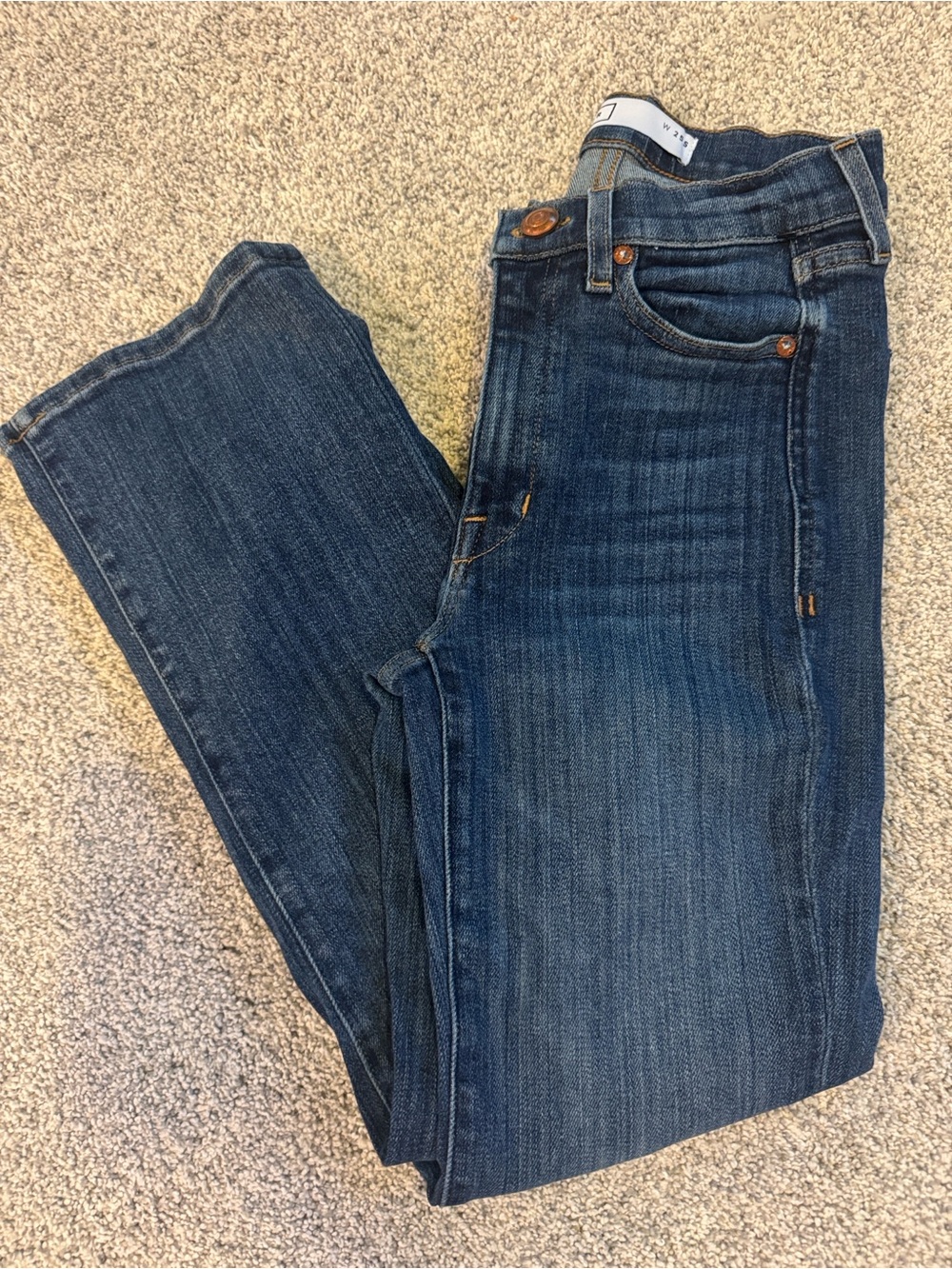 AYR Women's Dark Blue Cropped Jeans